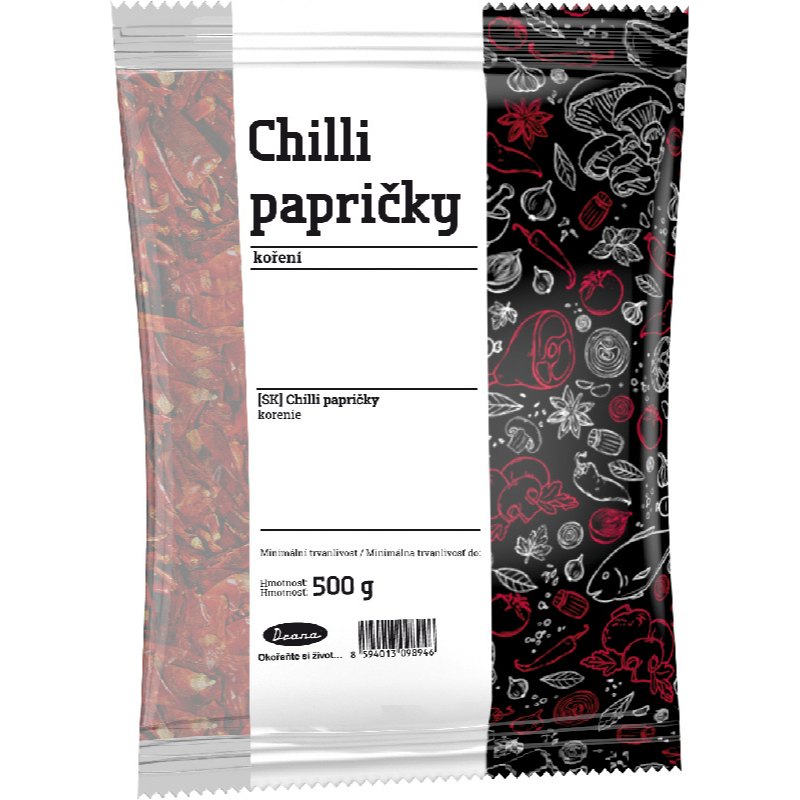 Drana Koření chilli papričky celé 500g