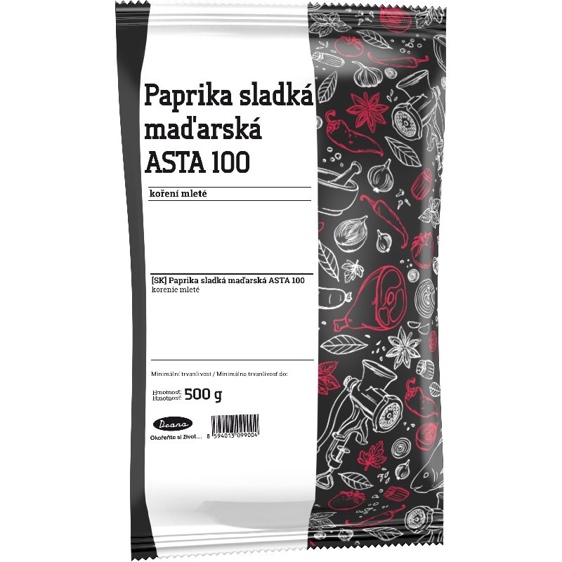 Drana Koření paprika sladká maďarská asta 100 mletá 500g