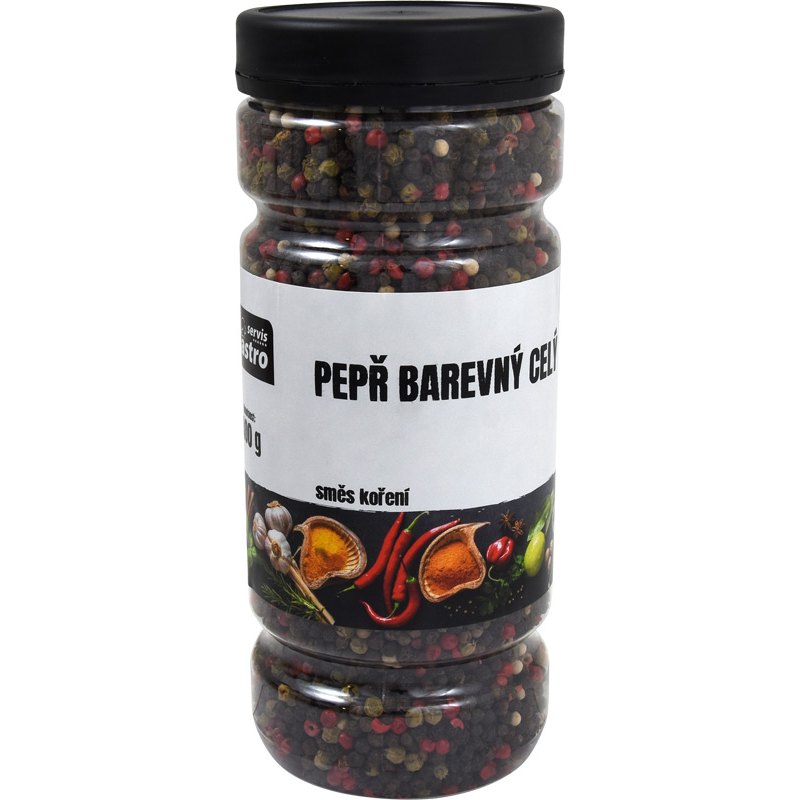 Gastro Servis Koření pepř barevný celý 400g dóza