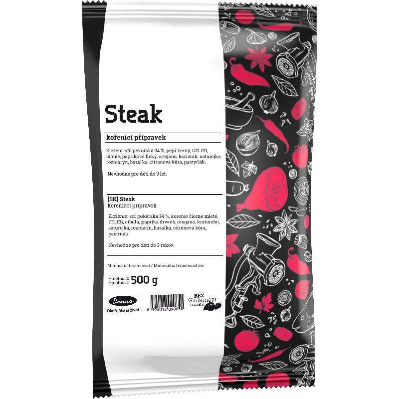 Drana Koření steak 500g