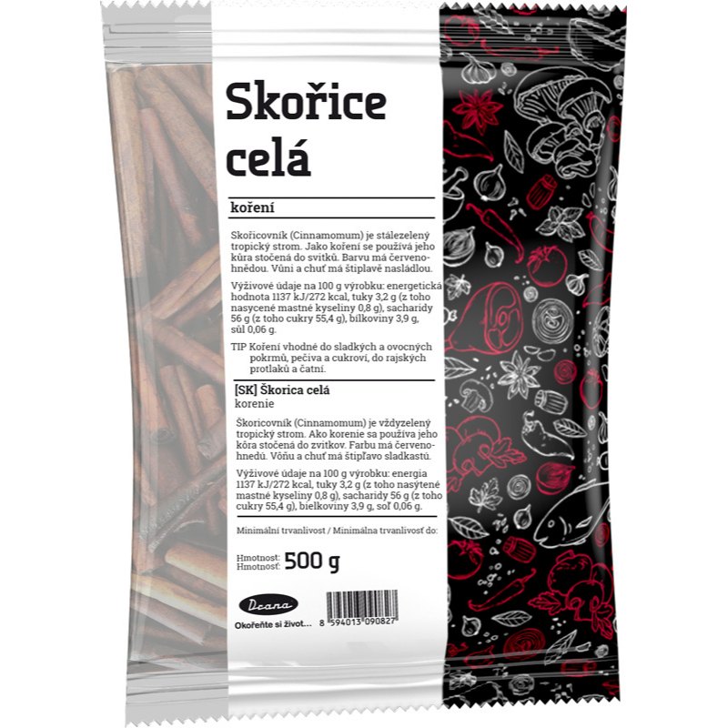 Drana Koření skořice celá 500g