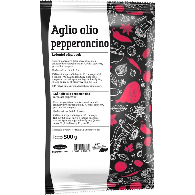 Drana Koření aglio olio pepperoncino 500g