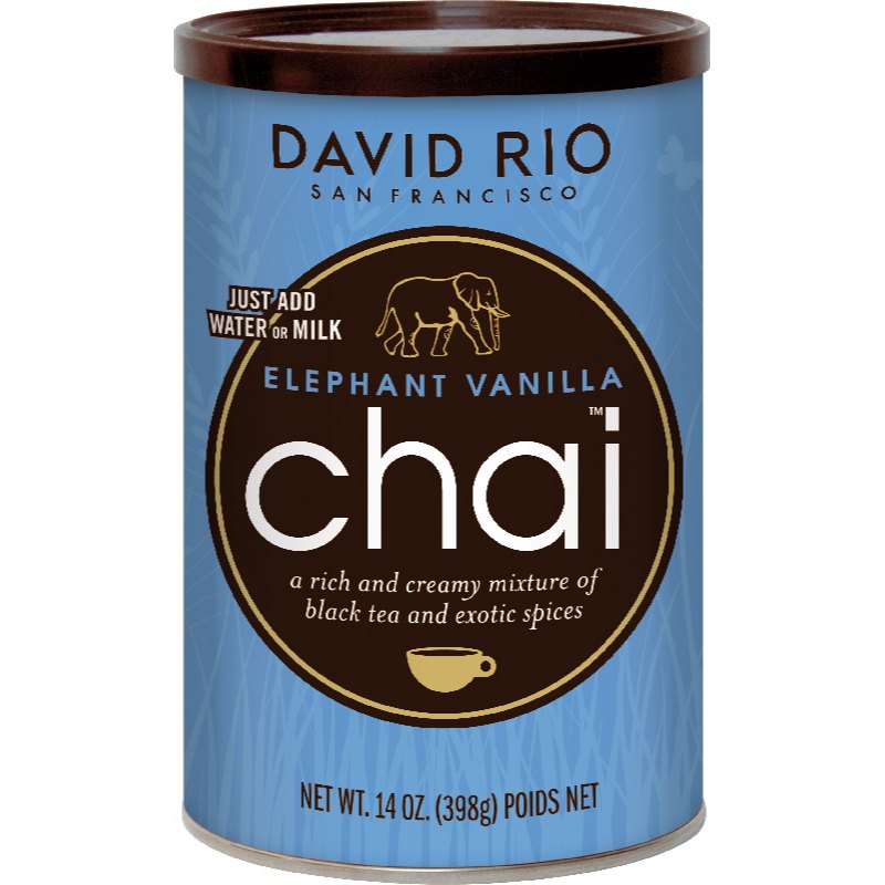 David Rio Chai Elephant Vanilla 398g plech
