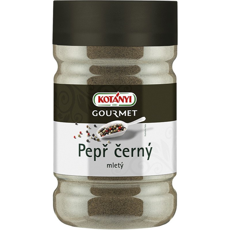 Kotányi Koření pepř černý mletý 600g dóza