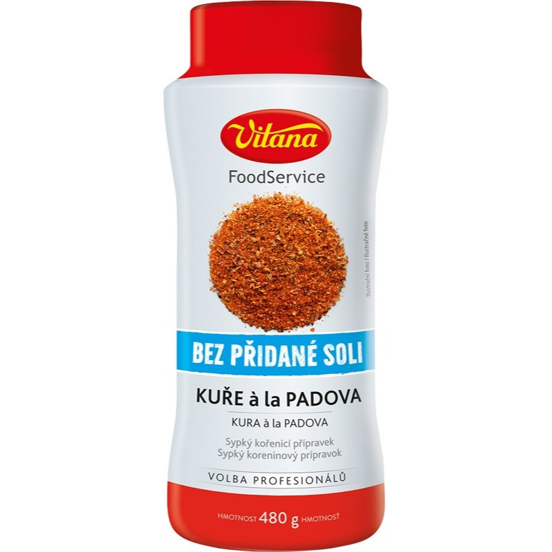 Vitana Koření kuře Padova bez přidané soli 480g dóza