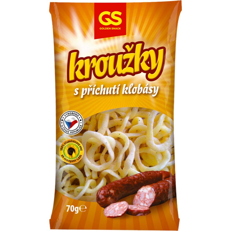 Golden Snack Kroužky klobásové 70g