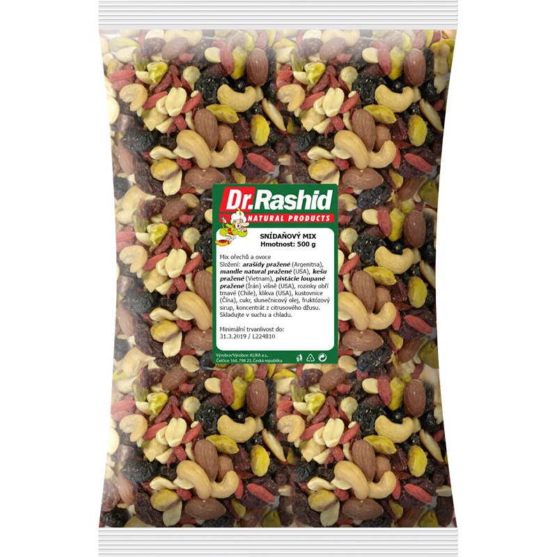 Dr.Rashid Snídaňový mix ořechů a ovoce 500g