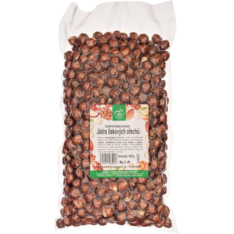 IBK Lískové ořechy natural 1kg