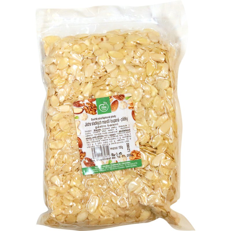 IBK Mandle plátky 1kg
