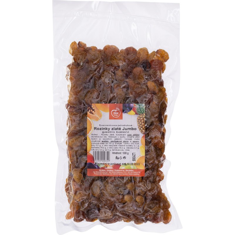 IBK Rozinky jumbo zlaté 1kg