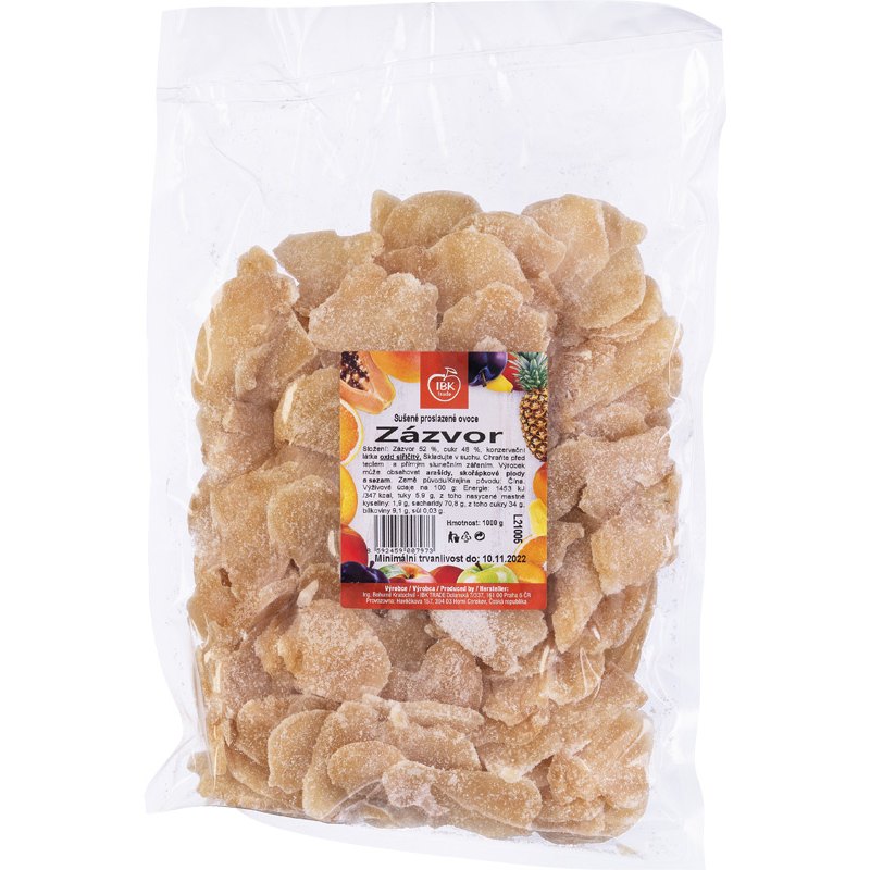 IBK Zázvor plátky sušené 1kg