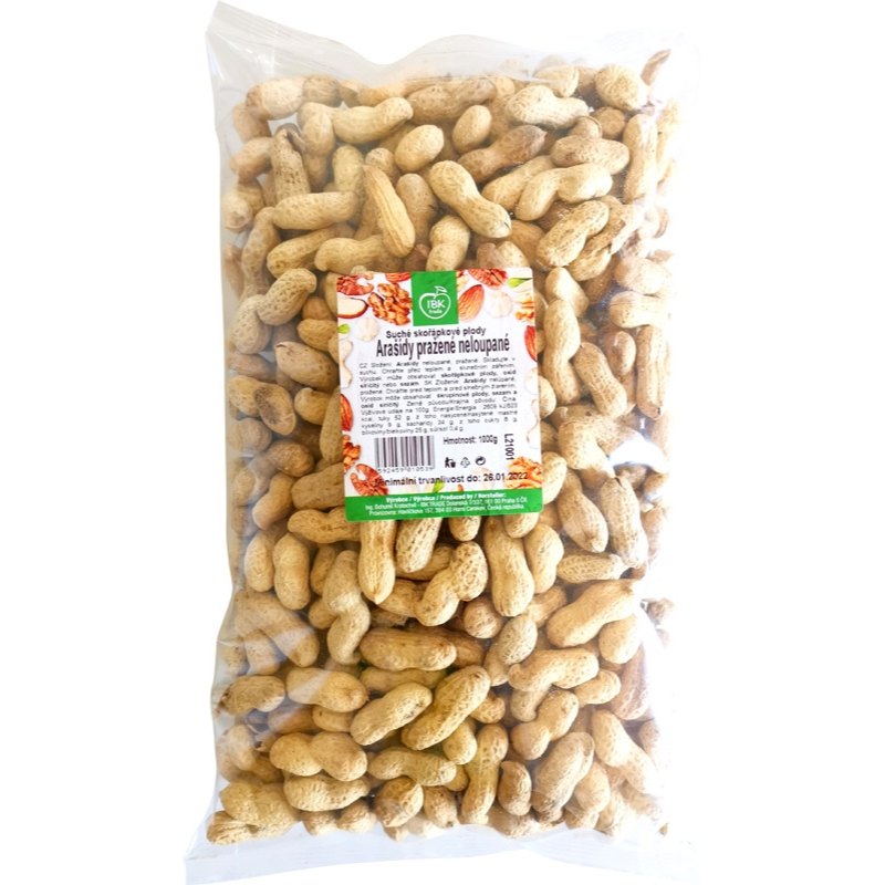 IBK Arašídy neloupané pražené 1kg