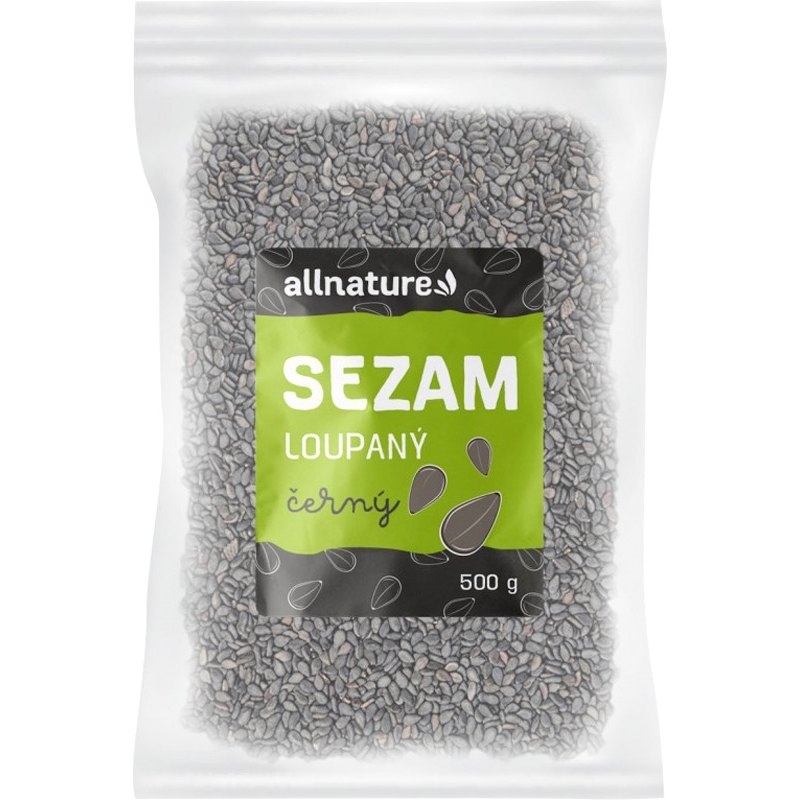 Allnature Semínka sezamová černá 500g