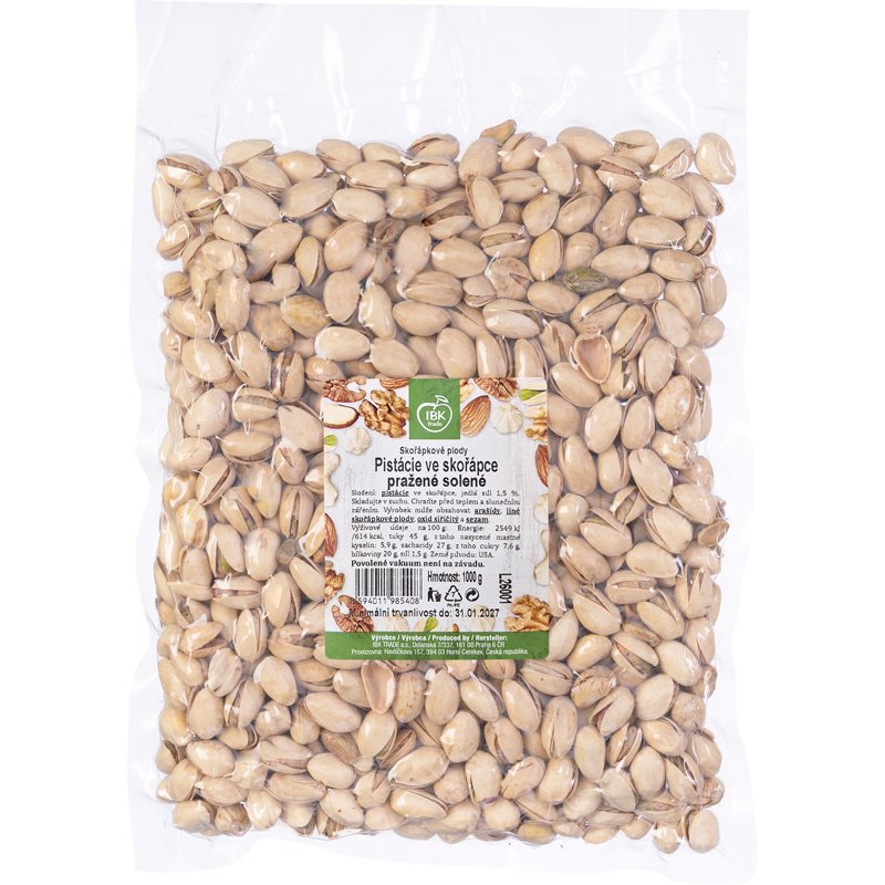 IBK Pistácie pražené solené 1kg