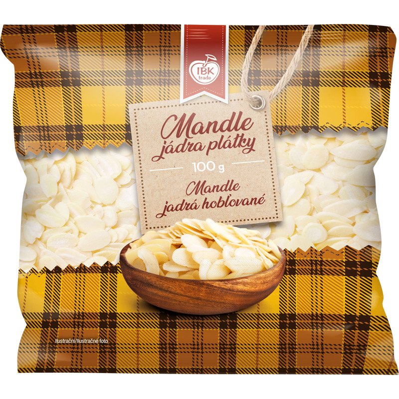 IBK Mandle plátky 100g