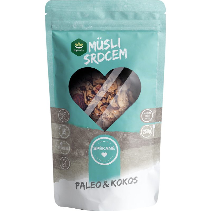 Topnatur Müsli srdcem paleo+kokos 350g