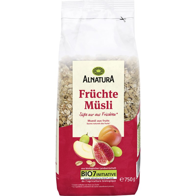 Alnatura Müsli s ovocem BIO 750g