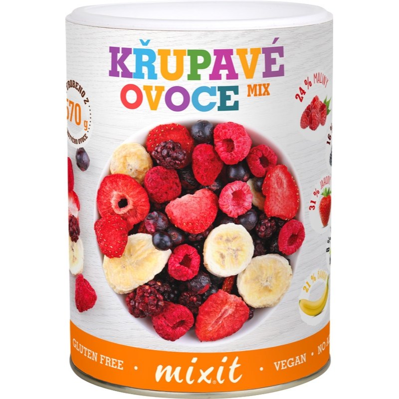 Mixit Malé křupavé ovoce Směs mrazem sušeného ovoce 70g