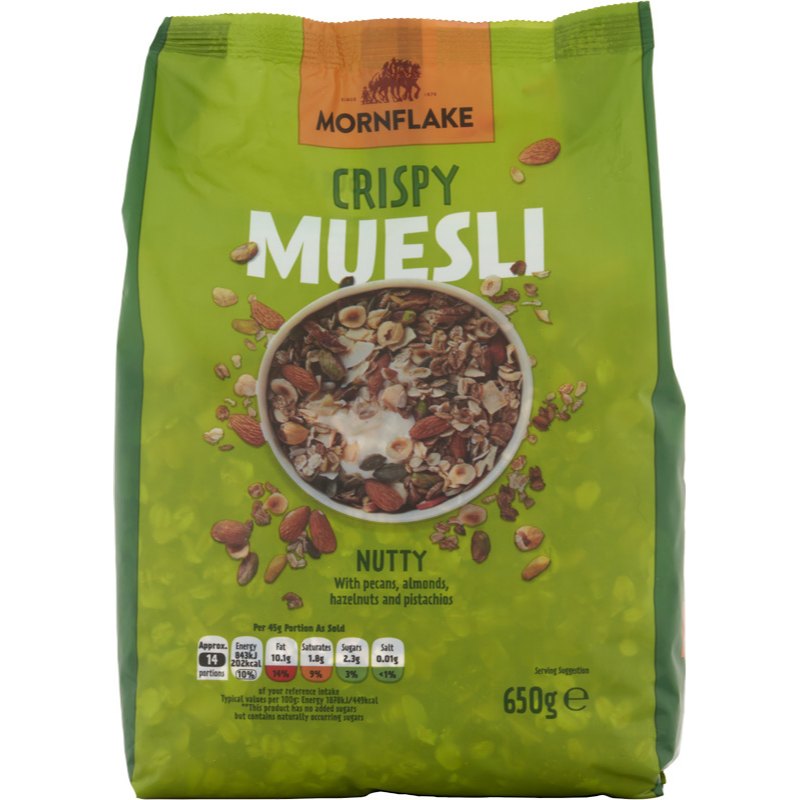 Mornflake Crispy Müsli ořechové 650g
