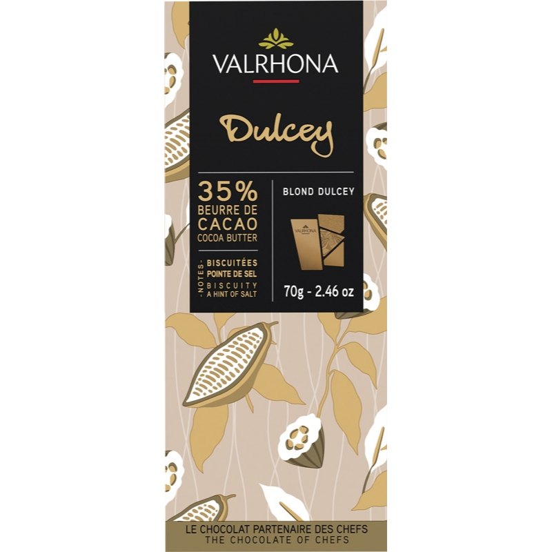 Valrhona Čokoláda Blond Dulcey mléčná 35% 70g