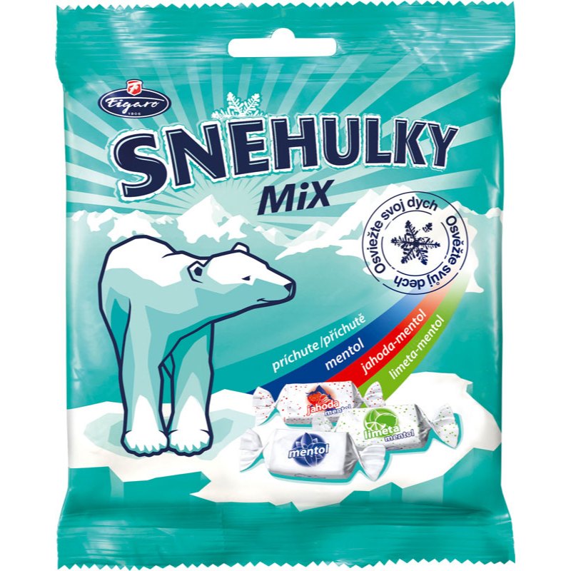 Figaro Sněhulky Bonbóny karamely mix 150g