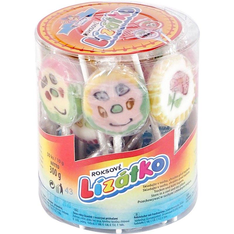 Hors Lízátka roksová dóza 30x10g