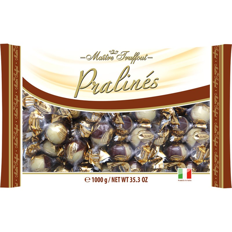 Maitre Truffout Čokoládové pralinky s náplní lískooříškový krém 1kg