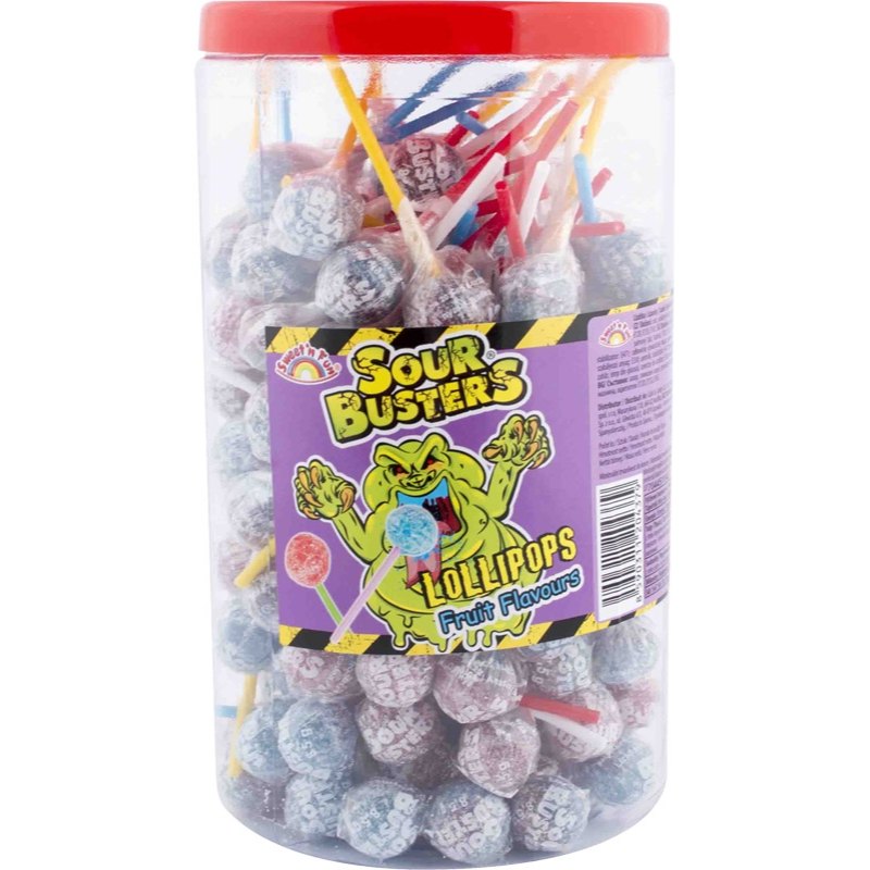 Sweet'n Fun Sour Busters Lollipops Lízátka kyselá balená (8,5g/ks) 150ks