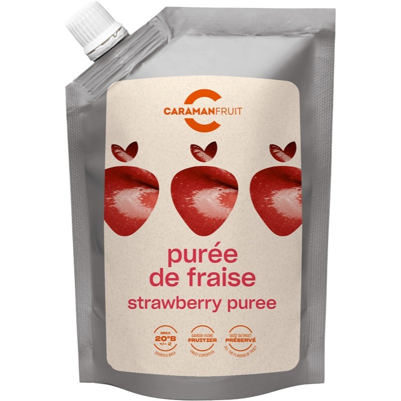 Caramanfruit Ovocné pyré jahoda 1kg