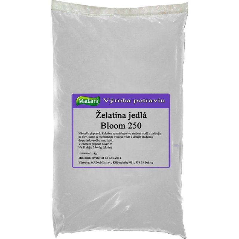 Madami Želatina jedlá bloom 250 1kg