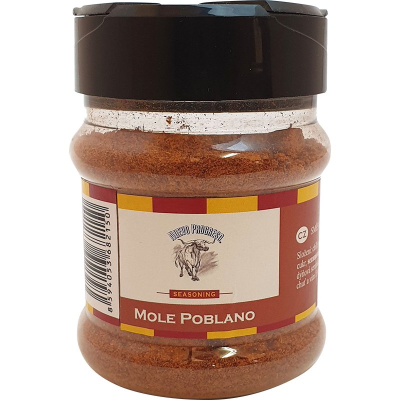 Nuevo Progreso Koření mole poblano 120g dóza