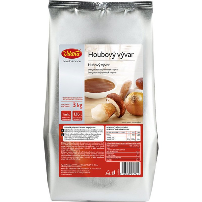 Vitana vývar houbový 3kg