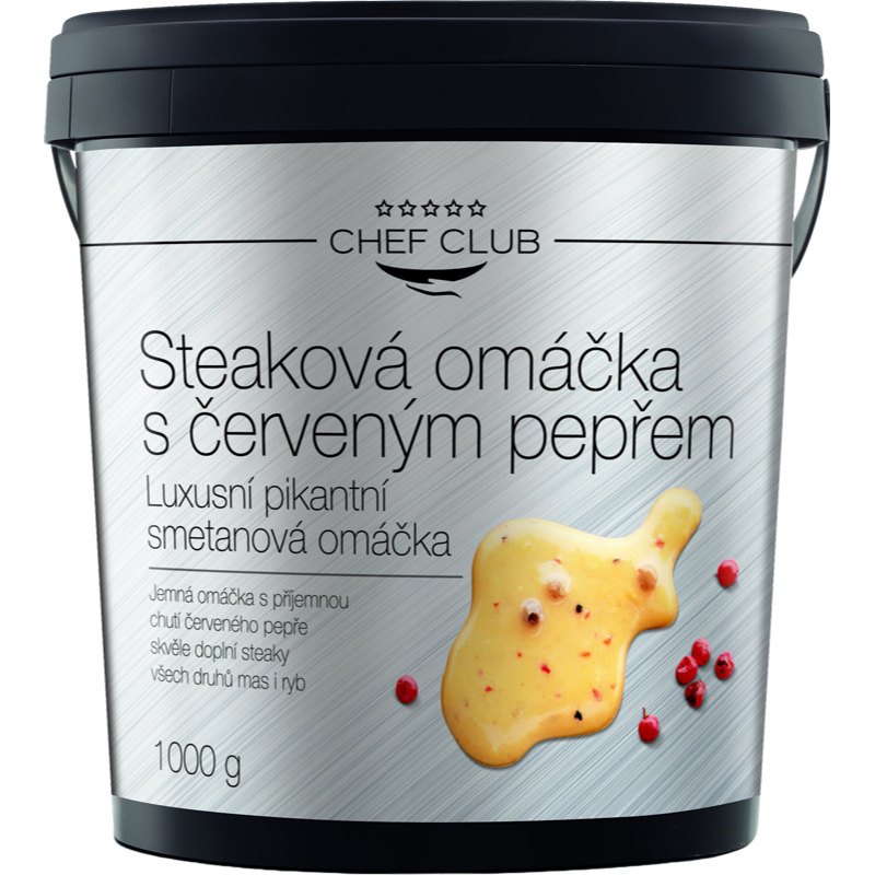 Chef Club Omáčka steak s červeným pepřem 1kg