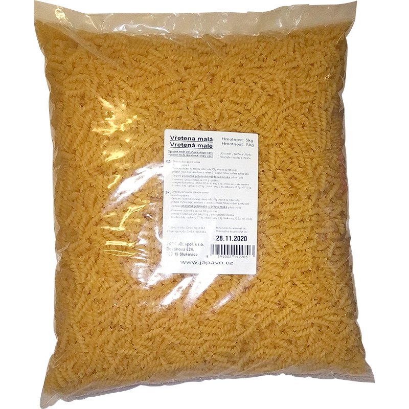 Japavo Vřetena bezvaječné těstoviny 5kg