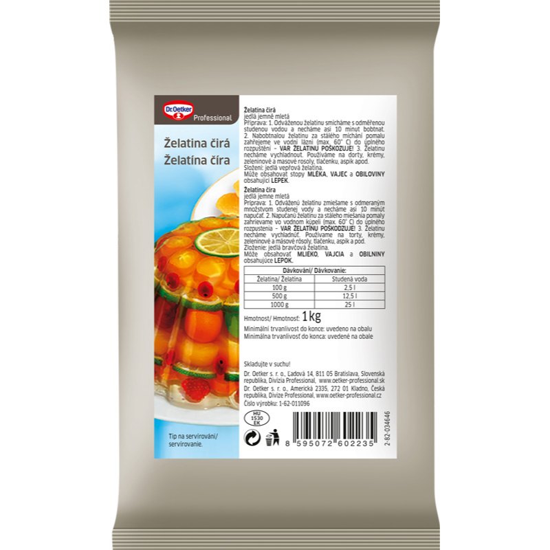 Dr.Oetker Želatina čirá 1kg