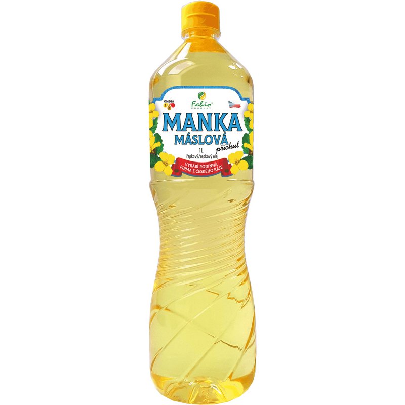 Manka Olej řepkový s máslovou příchutí 1l PET