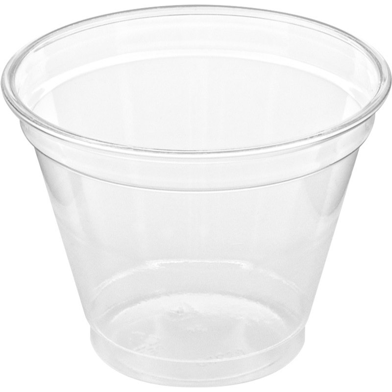 Kelímek z PET pevný čirý 250ml průměr 9,5cm 50ks