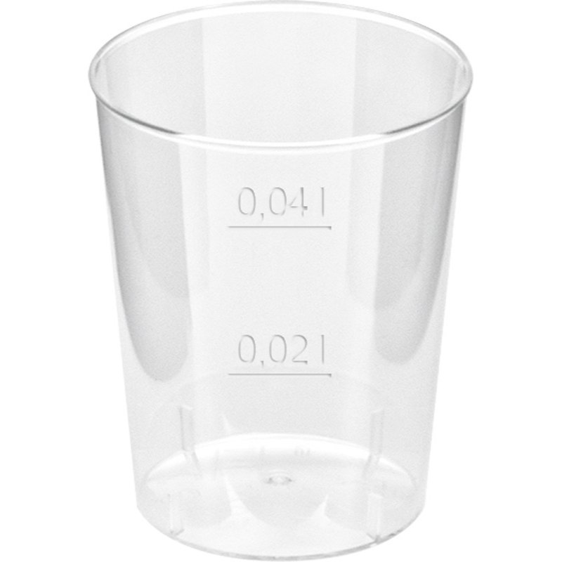 Kelímek průhledný 2cl/4cl 50ks