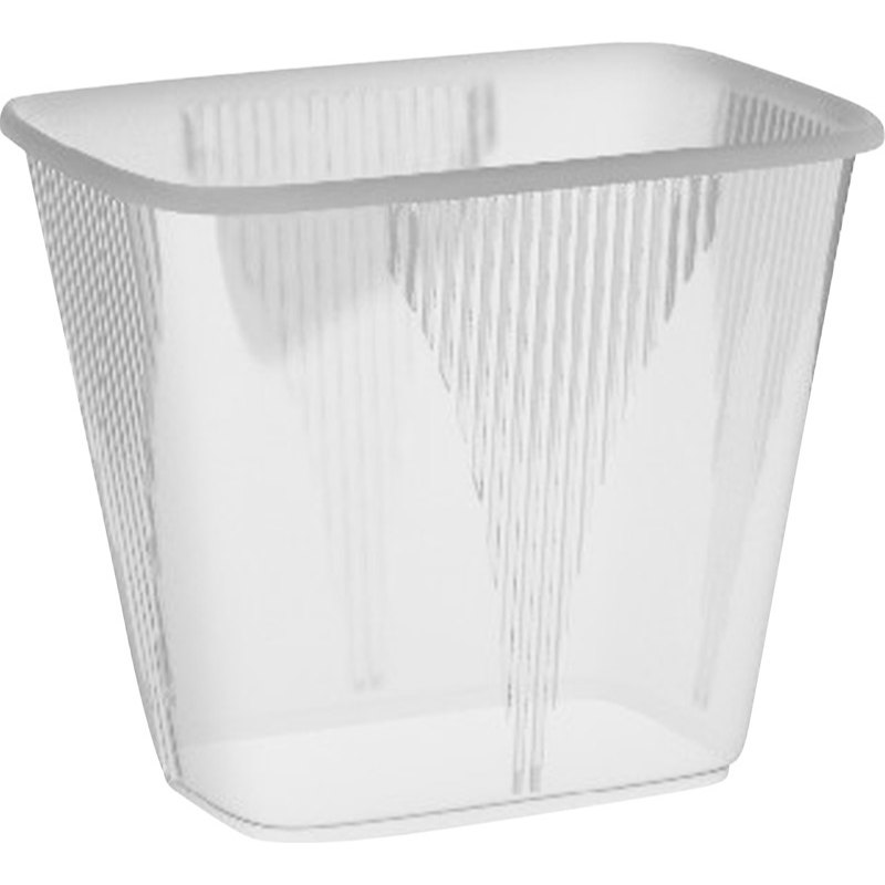 Miska plastová hranatá průhledná 500ml 100ks