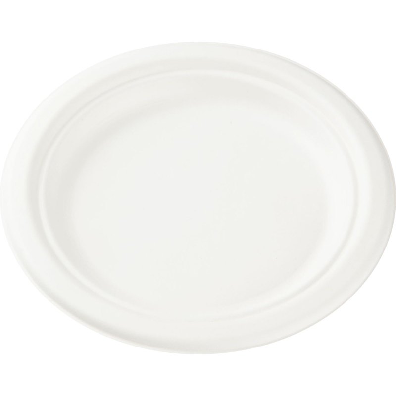 Talíř kulatý z cukrové třtiny 17,5cm 50ks