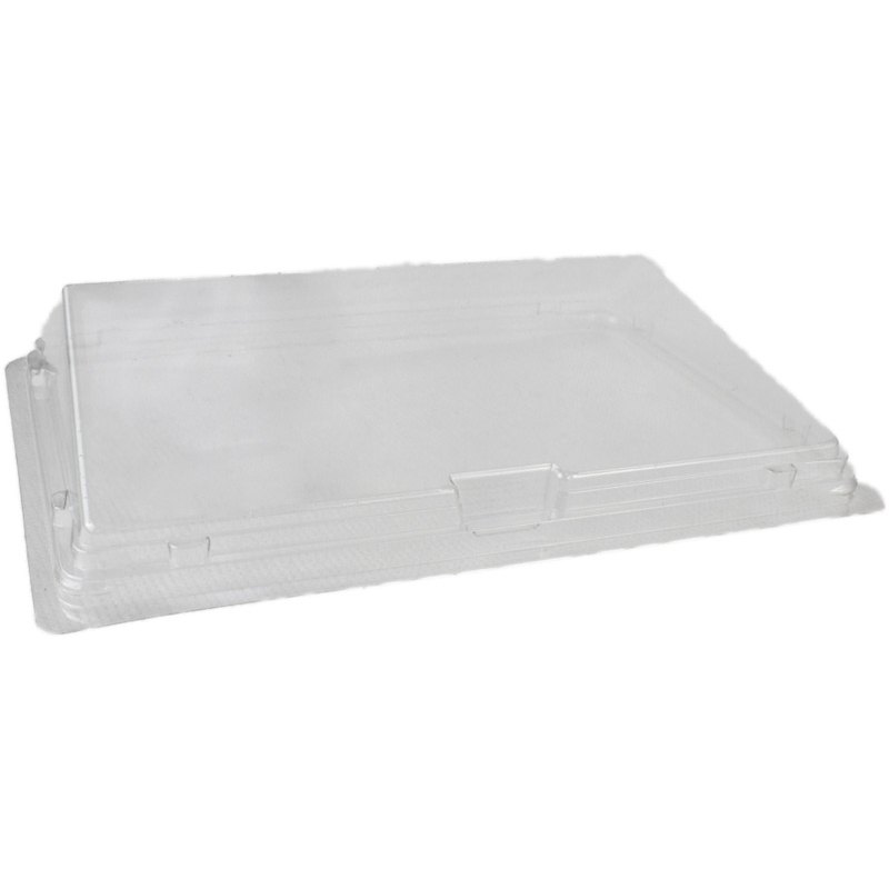 Plastové víčko PET k misce na sushi 183x128x32mm transparentní 70ks