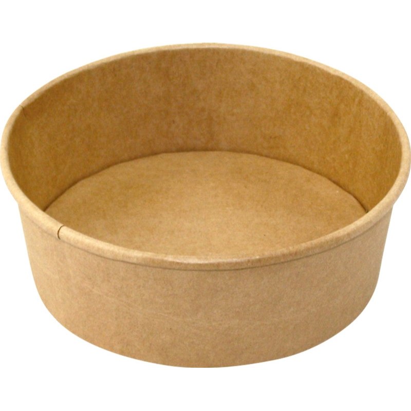 Miska papírová Kraft na salát 1300ml 183x160x65mm 50ks