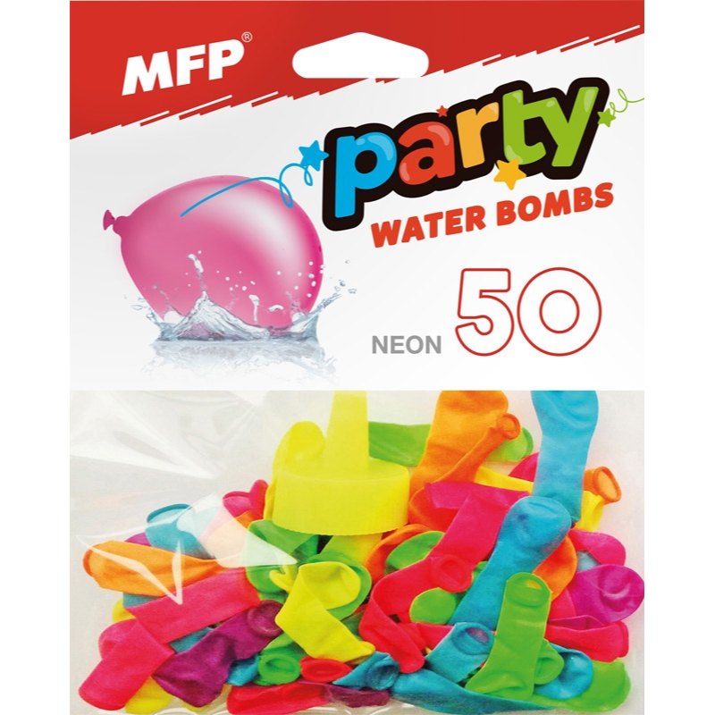 MFP Balónek M neon vodní bomba 50ks