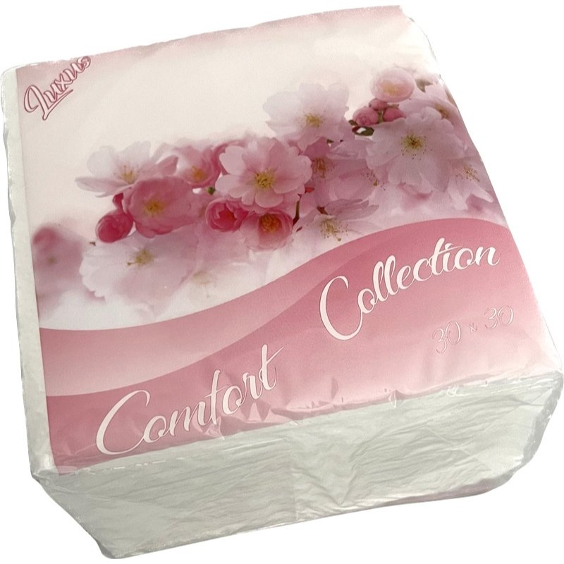 Luxus Comfort Colection Ubrousky 30x30cm bílé 1-vrstvé 100ks