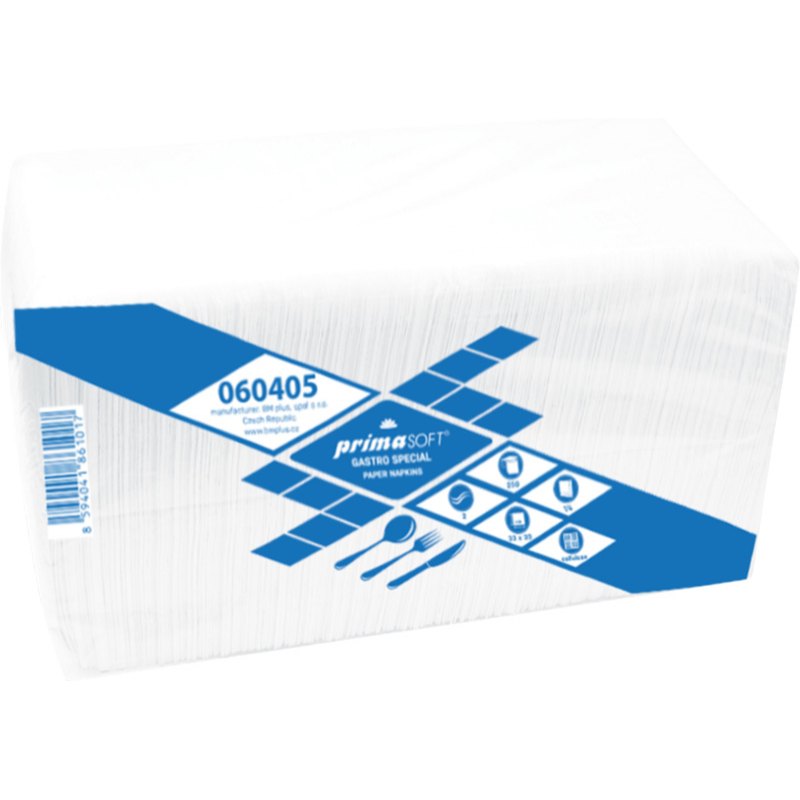 Prima Soft Ubrousky special 33x33 bílé 2-vrstvé 250ks
