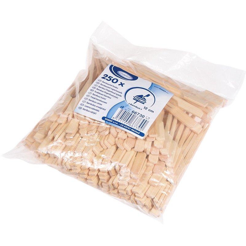 Gastro Gastro Bambusové bodce na jednohubky 12cm 250ks