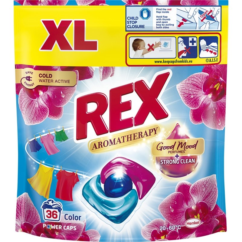 Rex Aromatherapy Kapsle na praní orchid color 36ks