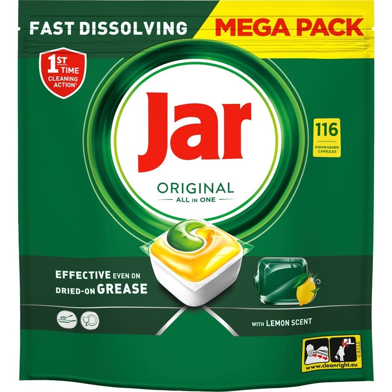 Jar Original tablety do myčky Lemon 116ks