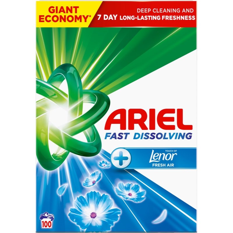 Ariel Plus Prášek na praní touch of lenor fresh air+ (100 praní) 5,5kg