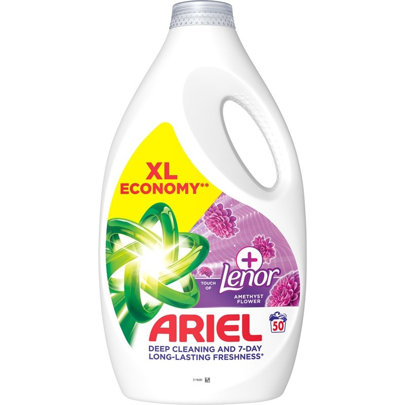 Ariel Gel na praní touch of lenor amethyst+ (50 praní) 2,25l